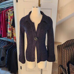 VERTIGO Paris cardigan sweater with subtle bell sleeves